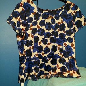Ann Taylor blouse with peplum